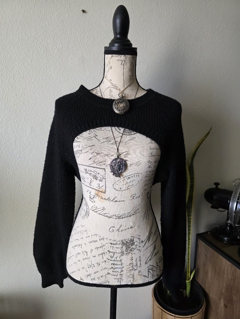 Torrid Black Cropped Bolero Shrug with Long Sleeves